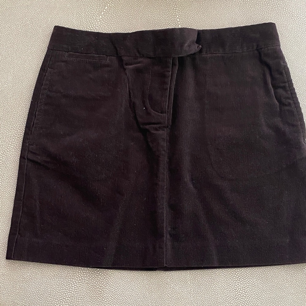J Crew Brown Corduroy mini  Skirt